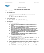 Uponor PEX Water Utility Piping Specification