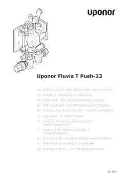 Fluvia T Push-23 installationsmanual