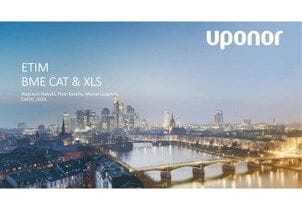 Uponor ETIM XLS and BMEcat files for customers