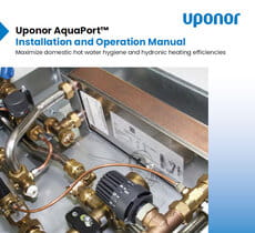 Uponor AquaPort™ | Installation and Operation Manual