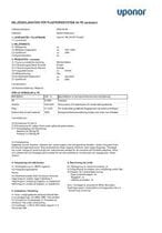 Miljødeklarasjon for Plastrør av PVC slamavskiljare