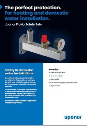 Uponor Fluvia safety sets