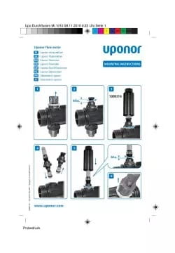 Uponor flow meter
