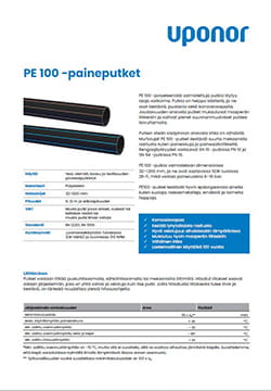 PE 100 -paineputket