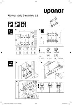 Uponor installation manual Vario S manifold LS INT 1087992 201905