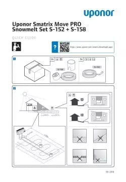 Uponor Smatrix Move PRO Snowmelt Set quick guide