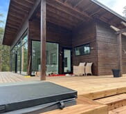 Underfloor heating and cooling for comfortable living in a summer cottage house