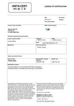 Certifikat Inomhusavloppsrör av PP