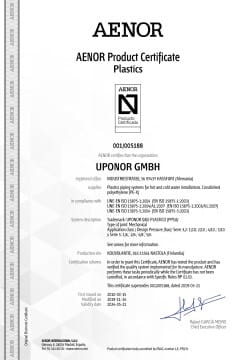 AENOR Uponor Q&E Plastico PPSU Sistema