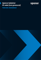 Uponor Kabelrør, røde, datablad DK