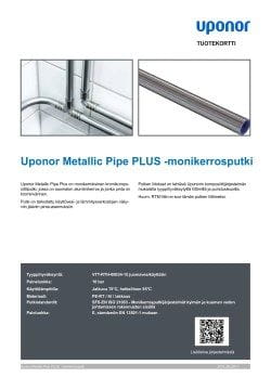 Tuotekortti Uponor Metallic Pipe Plus -monikerrosputki