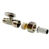 Lead-free (LF) brass compression straight stop valves