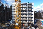 The service flue solution speeded up the construction of a block of flats in Lahti