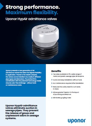 Uponor HypAir admittance valve