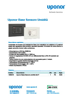 Uponor Base Sensore Umidita dial