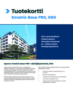 Uponor Smatrix Base PRO -säätöjärjestelmä, KNX