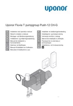 Uponor Fluvia T čerpadlové stanice Push-12 CH-G