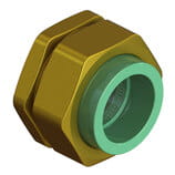 Uponor PP-RCT brass unions (socket fusion)