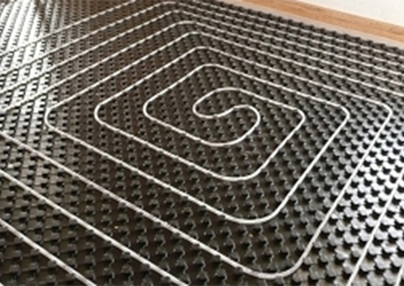 Installation image of radiant flooring