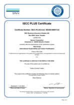 ISCC PLUS Certifikat SE205-00001122