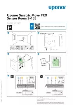 Uponor Smatrix Move PRO Room sensor quick guide