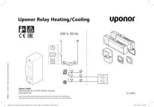 Uponor Smatrix Relay Heating Cooling 1XX 230V manual