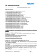 Uponor Déclaration de conformité UE Smatrix Radio