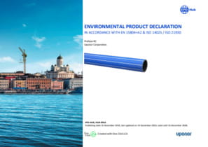Environmental Product Declaration (EPD) Uponor Profuse RC