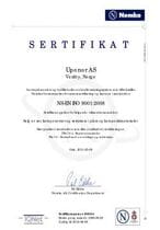Uponor NS-EN ISO 9001:2008 NEMKO