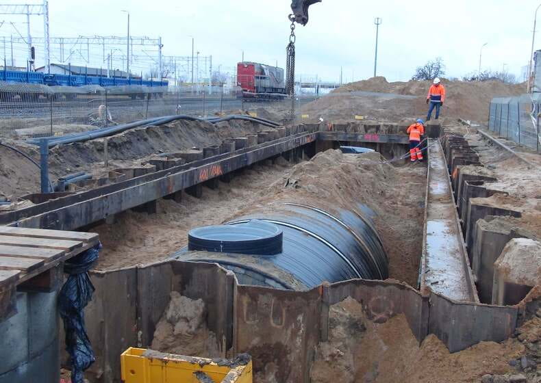 Storm water for the Konin station