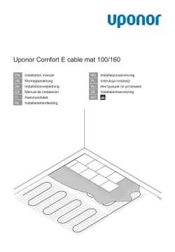 Uponor Comfort E cable mat 100/160