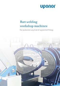 Butt welding workshop machines for production any kind of segmented fittings