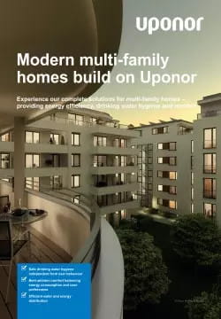 Modern homes build on Uponor
